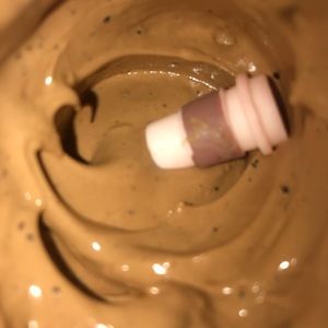 Coffee slime, scented, with a charm.